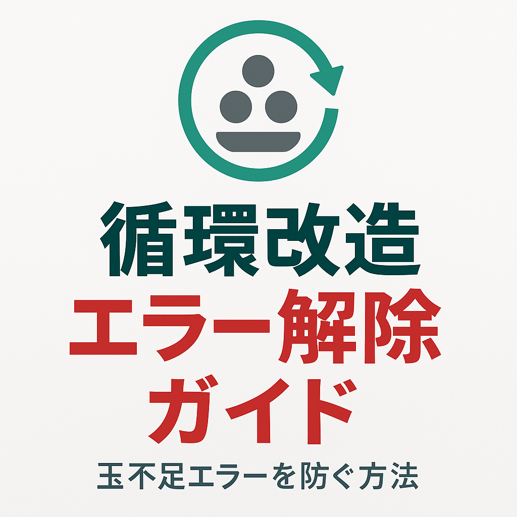 家庭用パチンコ 循環改造 玉不足エラー表示例（海物語 上部タンクランプ 赤点灯）