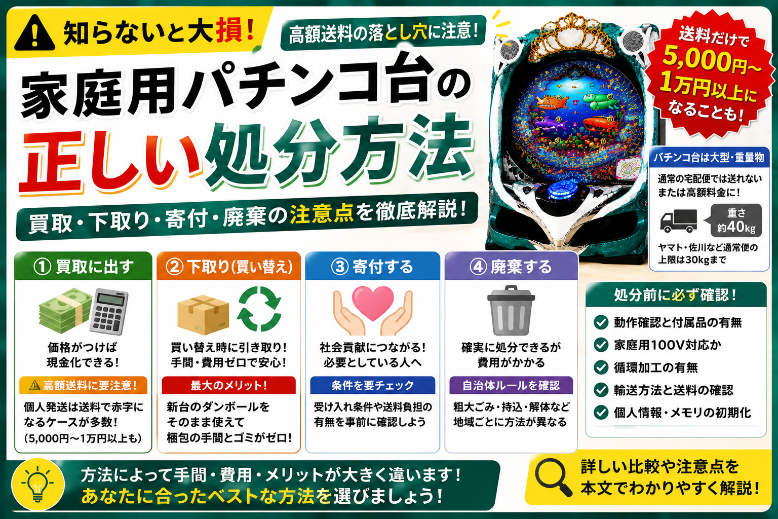家庭用パチンコ台の正しい処分方法