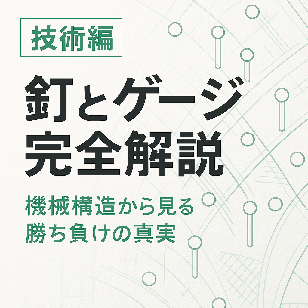 釘とゲージ 完全解説