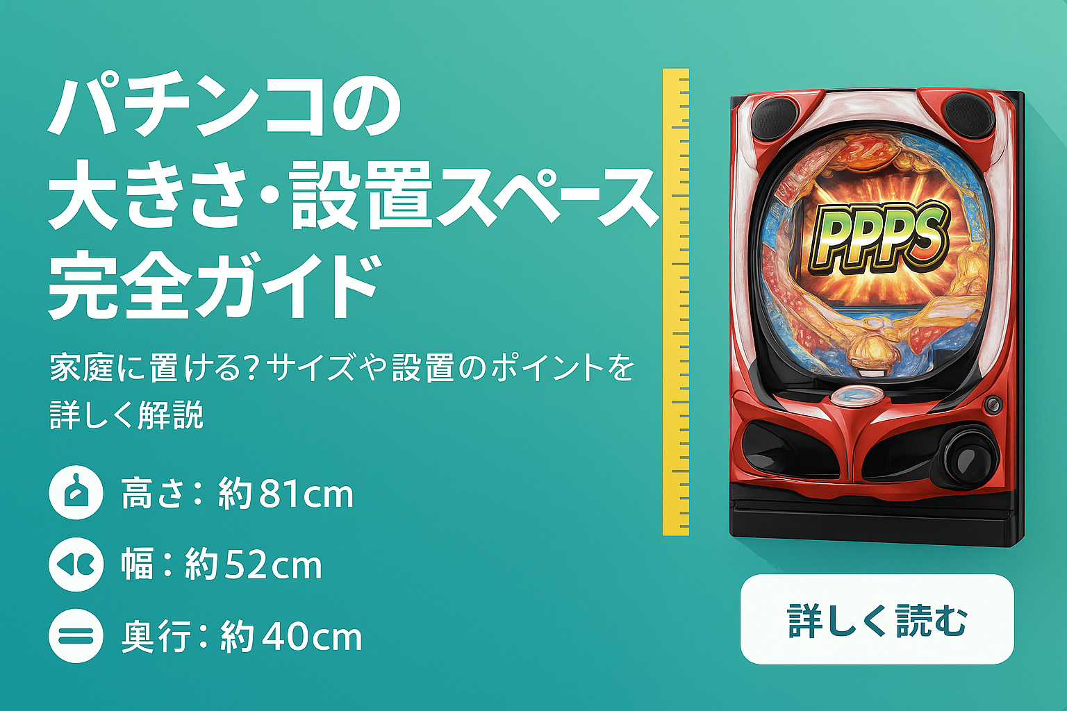 パチンコの大きさ・設置スペース完全ガイド