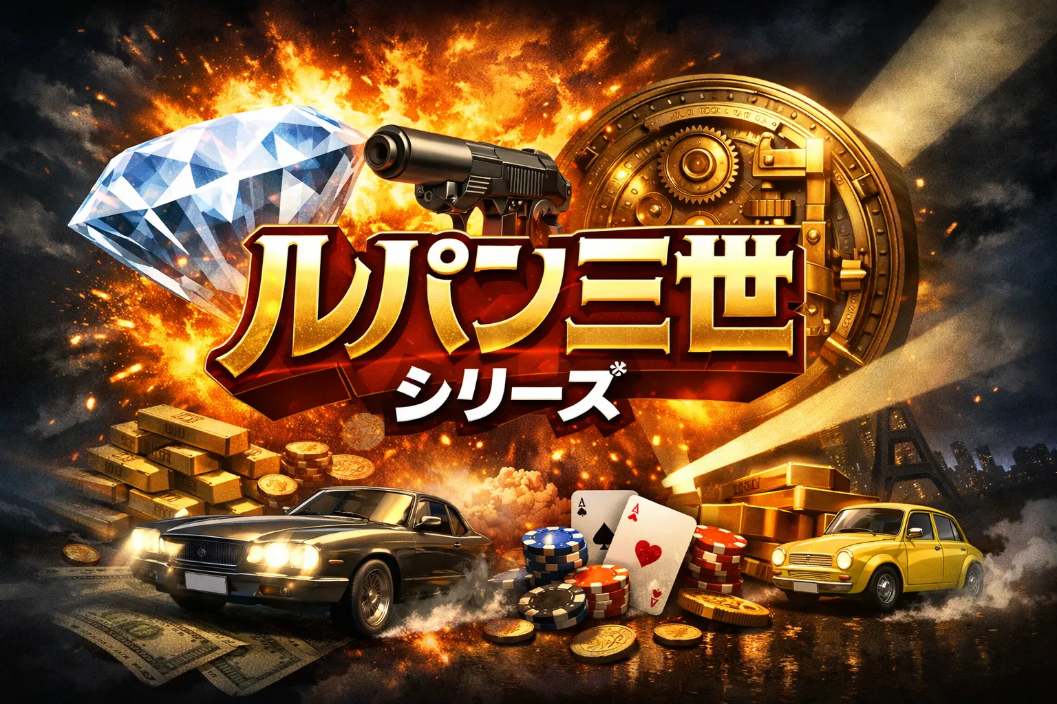 ルパン三世シリーズの演出や特徴を紹介するイメージ