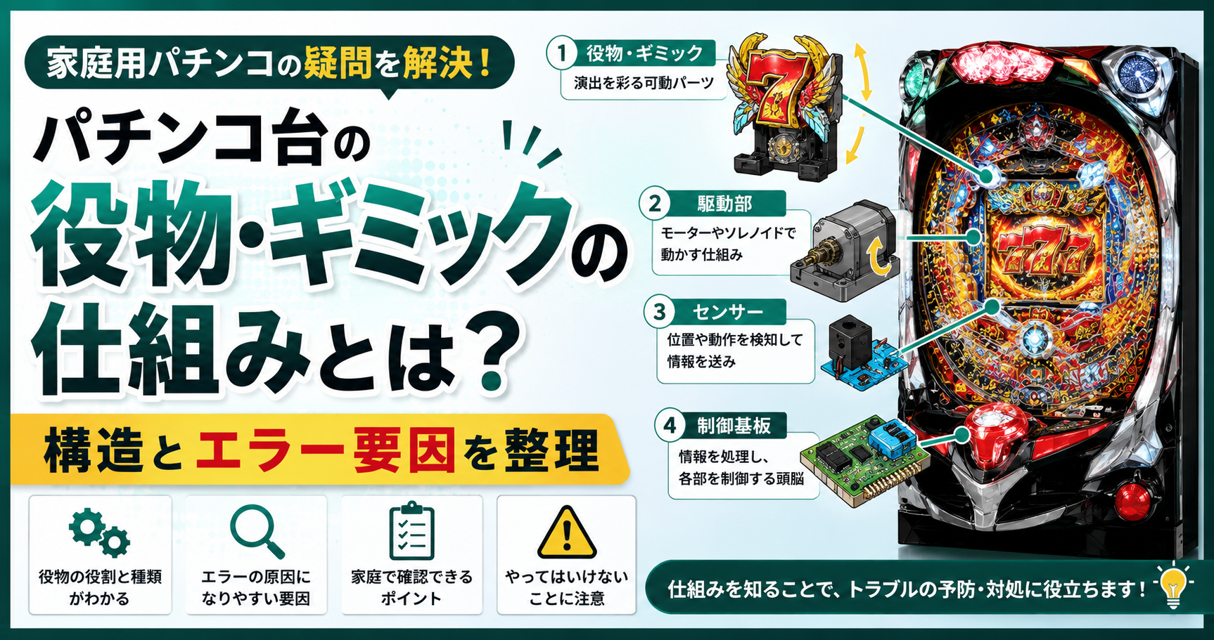 役物・ギミックの仕組み