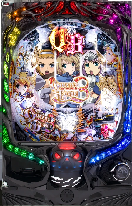 【家庭用パチンコ実機】【中古パチンコ】Pクイーンズブレイド3 レイナVer（循環加工・7か月保証付き）
