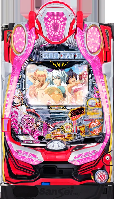 【中古パチンコ実機】Pゴッドイーター -ブラッドの覚醒- アマデジ神撃90VER（循環加工・7か月保証付き）